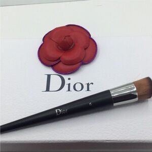 Dior Black and Silver Flat Foundation Brush